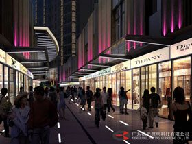 广州金竹岗商业街灯光设计