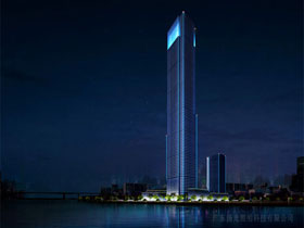 珠海横琴总部大厦建筑外立面照明设计