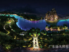 广西桂林中央公园景观亮化设计