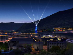 重庆云阳工业园区夜景亮化设计