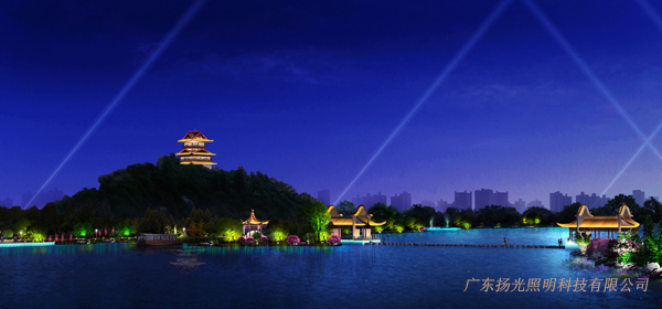 灵川河岸夜景照明设计