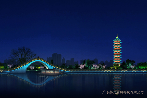 广西河岸桥梁照明工程