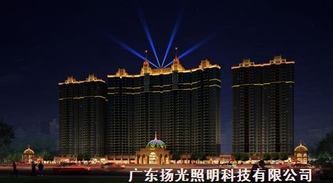 中山世纪豪庭夜景照明工程设计