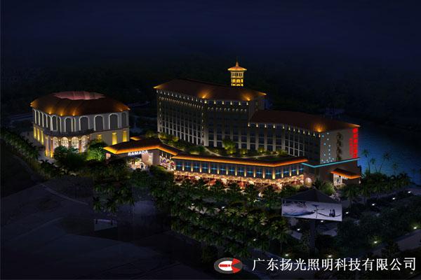 惠州大亚湾华美达酒店夜景照明