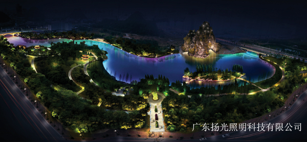广西桂林中央公园景观亮化设计