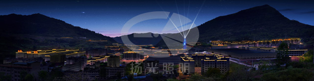 重庆云阳工业园区夜景亮化设计
