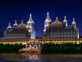 西雙版納酒店外牆(qiang)亮化